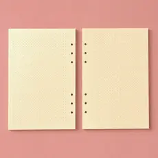 Refil Pólen A5 Fichário Caderno Argolado 6 furos 50/100 Folhas Pontilhada