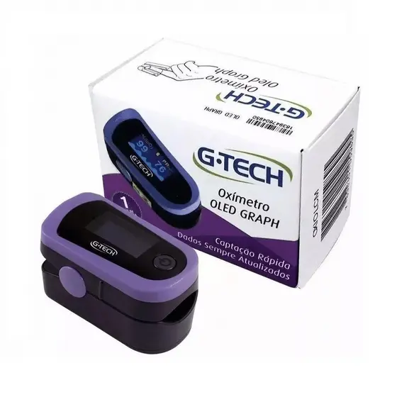 Oxímetro Digital De Dedo Medidor De Saturação e Oxigênio No Sangue G-tech