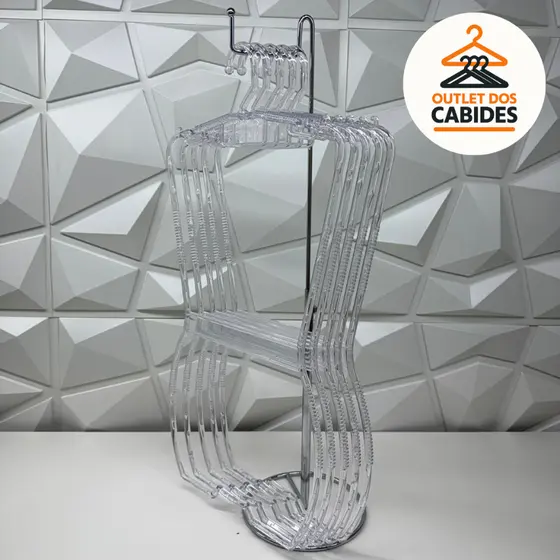 Kit 30 Cabides Silhueta Adulto Acrilico | Fabricação Própria