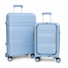 Kit malas de viagem Média e pequena em Pp Rodas duplas atlas