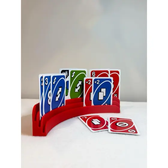 Suporte Triplo para Cartas de Baralho e Uno. Ideal para Baralho - Uno e Jogos de Cartas.