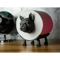 Suporte Papel Higienico Bulldog francês - Porta papel higiênico.