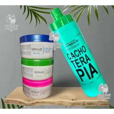 kit 4 em 1 hidralise / máscara cachoterapia / máscara de hidratação/ máscara de nutrição/ máscara de reconstrução