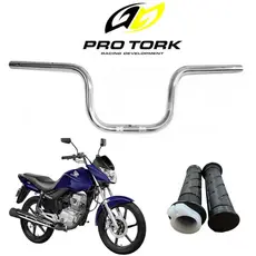 Guidão Bike  Moto Fan Titan 125 150 Modelo Original Pro Tork + Par de Manopla