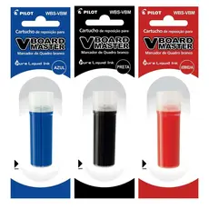 Kit 3 Refil Tinta Marcador Caneta De Quadro Branco Pilot