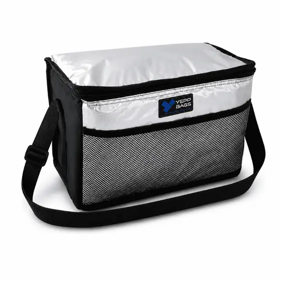 Bolsa Térmica Praia Metalizada Com Alça E Bolso Externo 15L