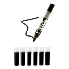 Pincel P/ Quadro Branco Recarregável Wbma + 6 Recargas