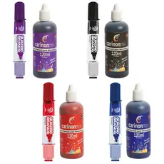 Kit 1 Pincel Canetão MQBX + Tinta Refil 120ml Quadro Branco