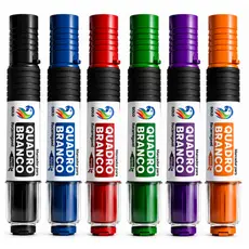 Pincel Marcador Quadro Branco Recarregável 1 Unidade Ponta 6mm