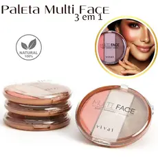 Blush Iluminador e Contorno Paleta de Maquiagem Multi Face da Febella