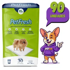 Tapete Higiênico 90 Unidades Petfresh 80x60cm Cães e Gatos - Petmais