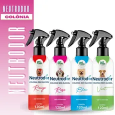 Colônia Neutrodor Perfume para Cães 120ml Sem Álcool Petmais