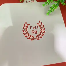 Stencil Personalizado - Para confeitaria e artessanato