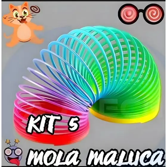 KIT 6/12/24 PCS infantil Mini brinquedo colorido de mola maluca barato de plástico para meninos e meninas