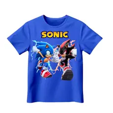 Camiseta Camisa blusa  Infantil Sonic Shadow Corredores algodão100%