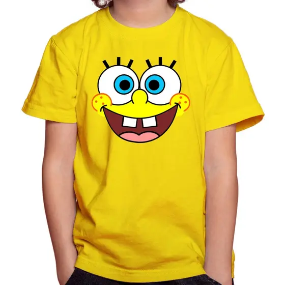 Camiseta camisa blusa Infantil Juvenil Para Menino Menina Bob Esponja