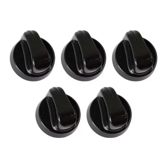 Kit 5 Botões Para Fogão Atlas Mônaco Top Glass 4 Bocas - Agile Glass - Utop Glass