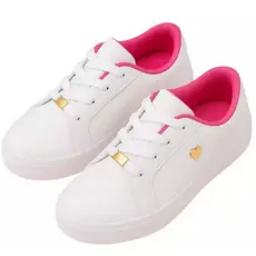 Tênis infantil menina feminino coraçao casual modinha infantil