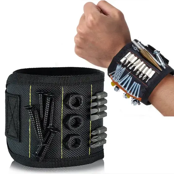Pulseira Magnética ima Segura Prego Parafuso Agulha Pulseira Magnética Para Parafusos e Ferramentas