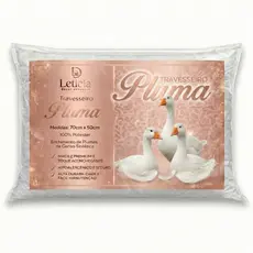 Travesseiros Penas e Plumas de Ganso 70x50cm Branco Confortável Para Cama