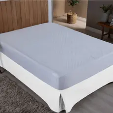 Capa Protetor Impermeável Casal Matelado Com Elástico Várias Cores Toque Macio