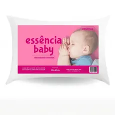 Travesseiro Bebê 30x40cm Para Bebe Hipoalérgico Branco Lavável á Maquina Toque Macio