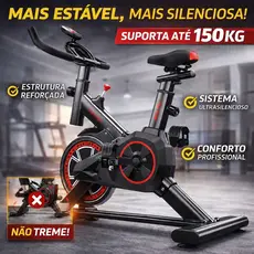 Spinning Bicicleta Ergométrica Profissional para Casa Academia Fitness com Monitor Digital Suporta até 150kg