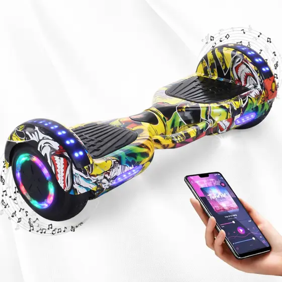 Hoverboard Infantil Skate Elétrico 6.5"/8" Led Bluetooth Bateria De Grande Capacidade Endurance Forte