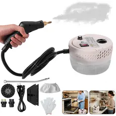 JMJN Limpador a Vapor Portátil 2500W Alta Pressão Máquina de Limpeza Profissional com Escovas, Luvas e Esterilização