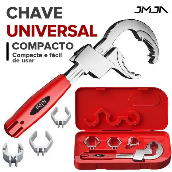 JMJN Chave Universal Multifuncional de Reparo para Banheiro – Chave Ajustável com Extremidade Aberta