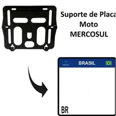 Suporte de Placa Vazado Suporte Protetor Placa Moto MERCOSUL