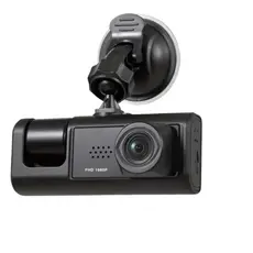 Dash Cam Automotiva 3 Câmeras, Gravador Veicular com Câmera Frontal e Traseira