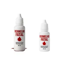 Sangue Artificial Falso Vermelho Fatal – 20ml para Efeitos Realistas