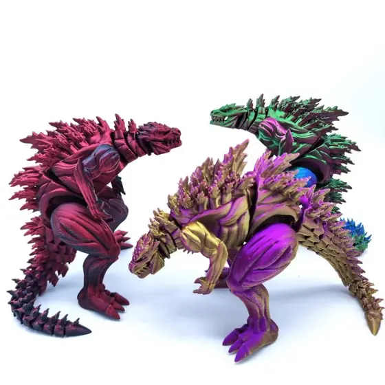 Dinossauro Godzilla Musculoso – Articulada para Decoração