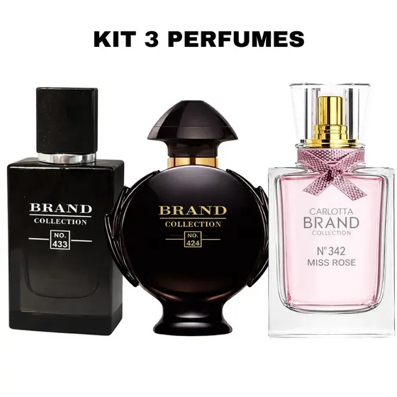 Kit 3 Perfumes Femininos Importado Elegante Longa Duração Fixação Forte Perfume Feminino Sofisticado
