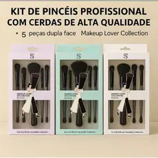 ANA1108 Kit de Pincéis de Maquiagem Profissional com Cerdas de Alta Qualidade–5 Peças Dupla Face