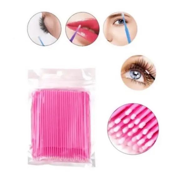 ANA1108 Kit microbrush cotonete alongamento fio a fio cílios