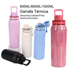 Garrafa Térmica 1000ml Garrafa Espacial Quente & Frio Com Isolamento De Inox Grande Capacidade