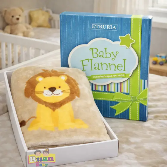 Cobertor Frio Intenso Bebe Estampado Macio Anti Alergico
