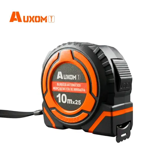 AUXOM Trena Profissional Emborrachada10m C/ Trava Reforçada e Sistema Autotrava
