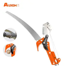 AUXOM Serrote Podador de Galhos Altos 2 em 1 – Profissional, Extensível e com Lâmina Afiada