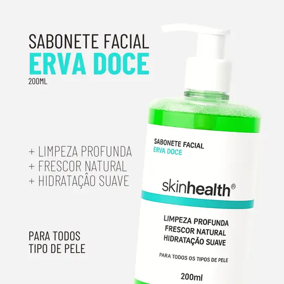 Sabonete Facial Erva Doce - Limpeza Suave e Refrescante