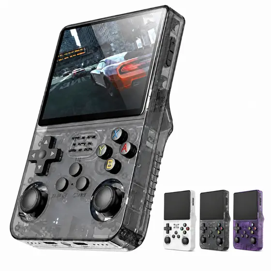 Console Portátil R36S + de 25.000 Jogos Vídeo Game 64g Linux Tela IPS 3.5 Polegadas a Pronta Entrega