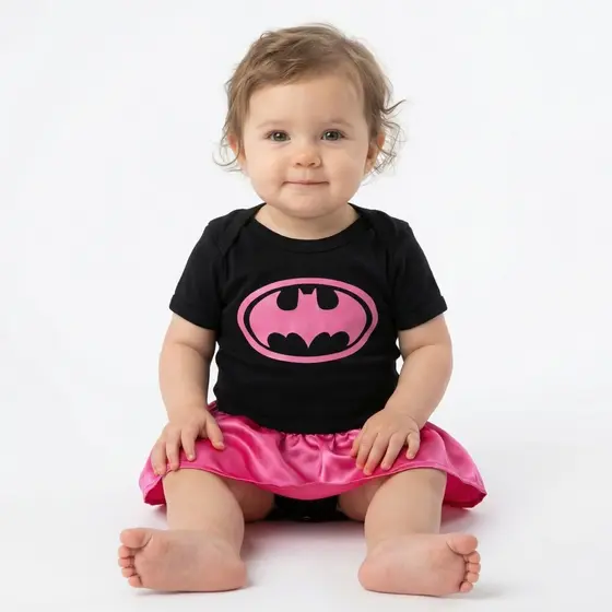 Body Infantil Bebê Menina Batgirl Conjunto Infantil RN Enxoval  Mesversario Envio Rápido Promoção