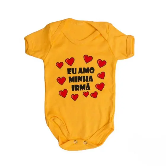 Body Infantil Bebê eu amo minha irmã Promoção