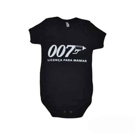 BODY BEBÊ 007 LICENÇA PARA MAMAR