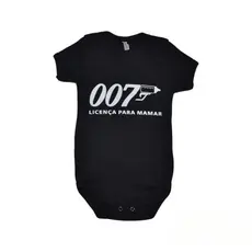 BODY BEBÊ 007 LICENÇA PARA MAMAR