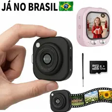 Mini Câmera Digital HD 1080P Com Zoom 16x e Tela 0.96 Compacto 44MP ,LED Luz de Mini Filmadora Gravador De Vídeo