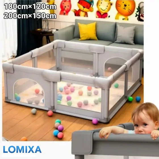 Chiqueirinho Infantil Dobrável 180x120cm / 200x150cm | Ideal para Brincadeiras Seguras