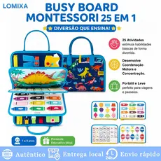 Montessori Busy Board 25 em 1 Brinquedo Educativo Para Bebe Criancas